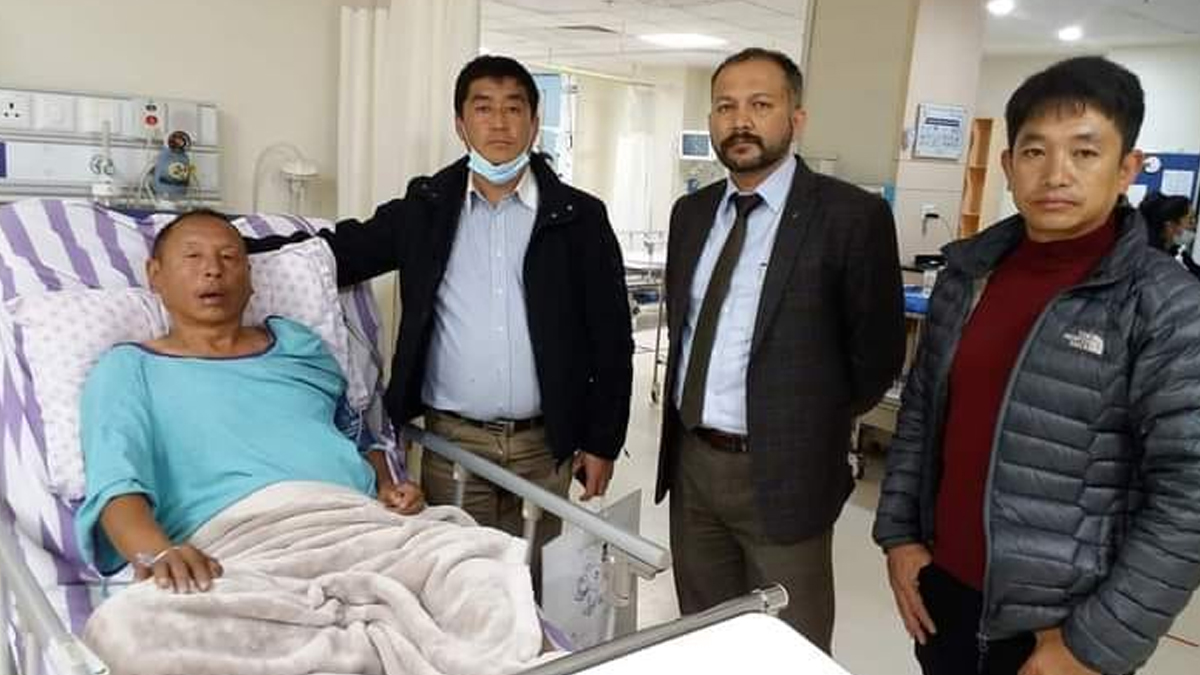 गायक कुवेर राई अस्पताल भर्ना